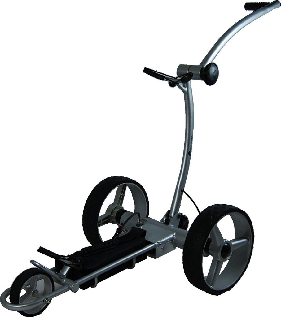 Our top rated electric trolley cart is The Spitzer EL100, a perfect golf cart for any budget